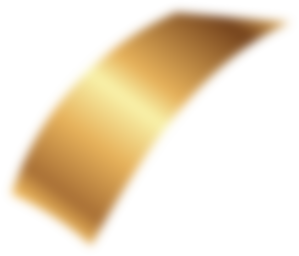 Burred 3D golden ribbon